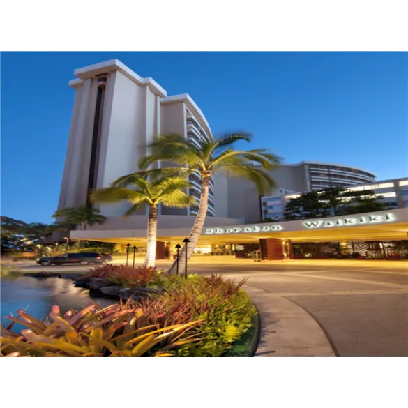[UP][슬림][관광1일+자유3일] 초특급 쉐라톤 와이키키 ＜파셜오션뷰-＞오션프런트＞ 하와이 6일