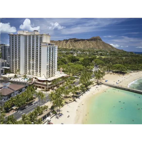 [슬림][관광1일+자유4일] 특급 트윈핀 (구.애스톤와이키키비치) ＜파셜오션뷰＞ 하와이 7일